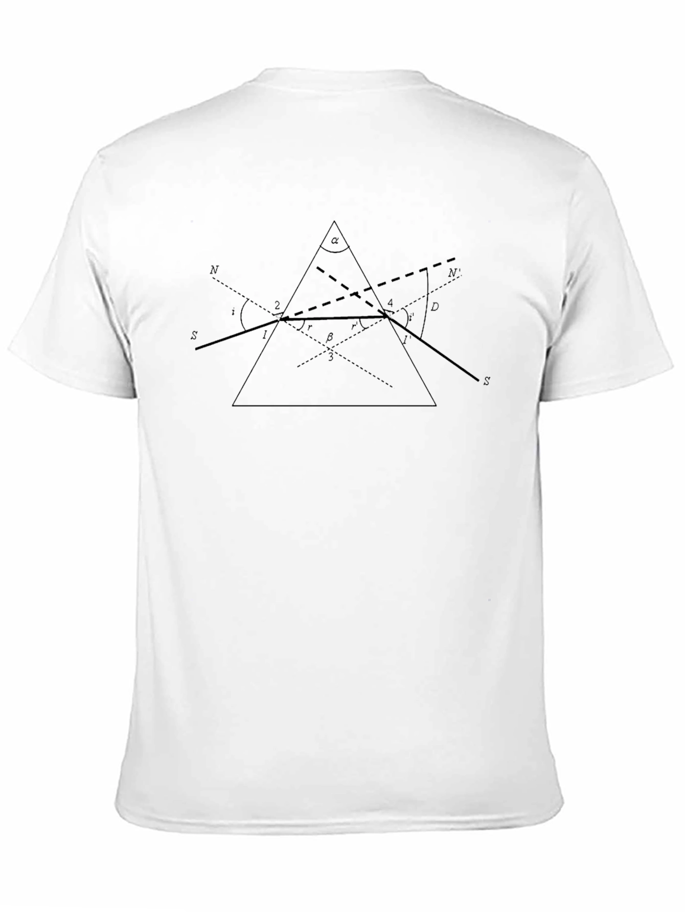 Prism Diagram Tee - Science & Physics T-Shirt