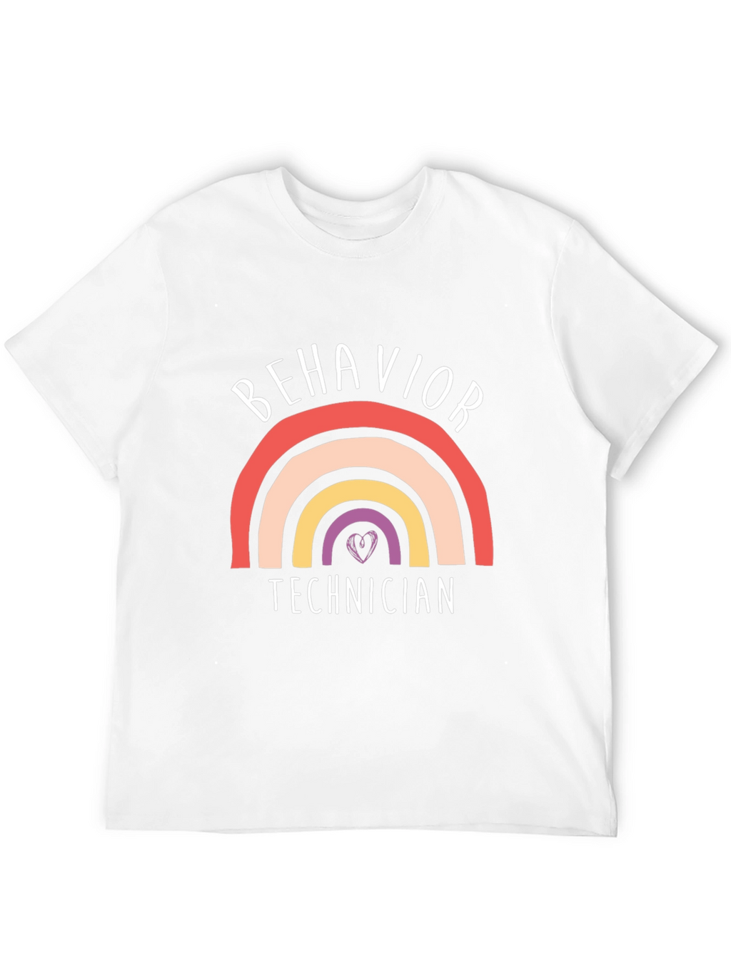 Behavior Technician Rainbow Graphic T-Shirt