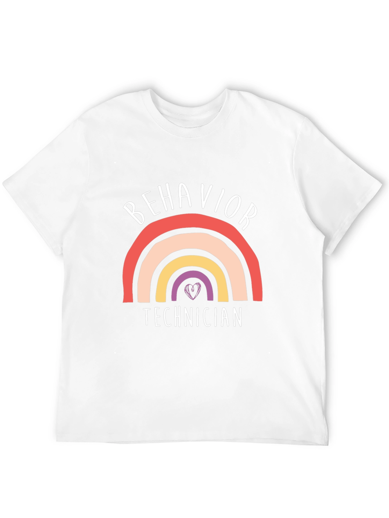 Behavior Technician Rainbow Graphic T-Shirt
