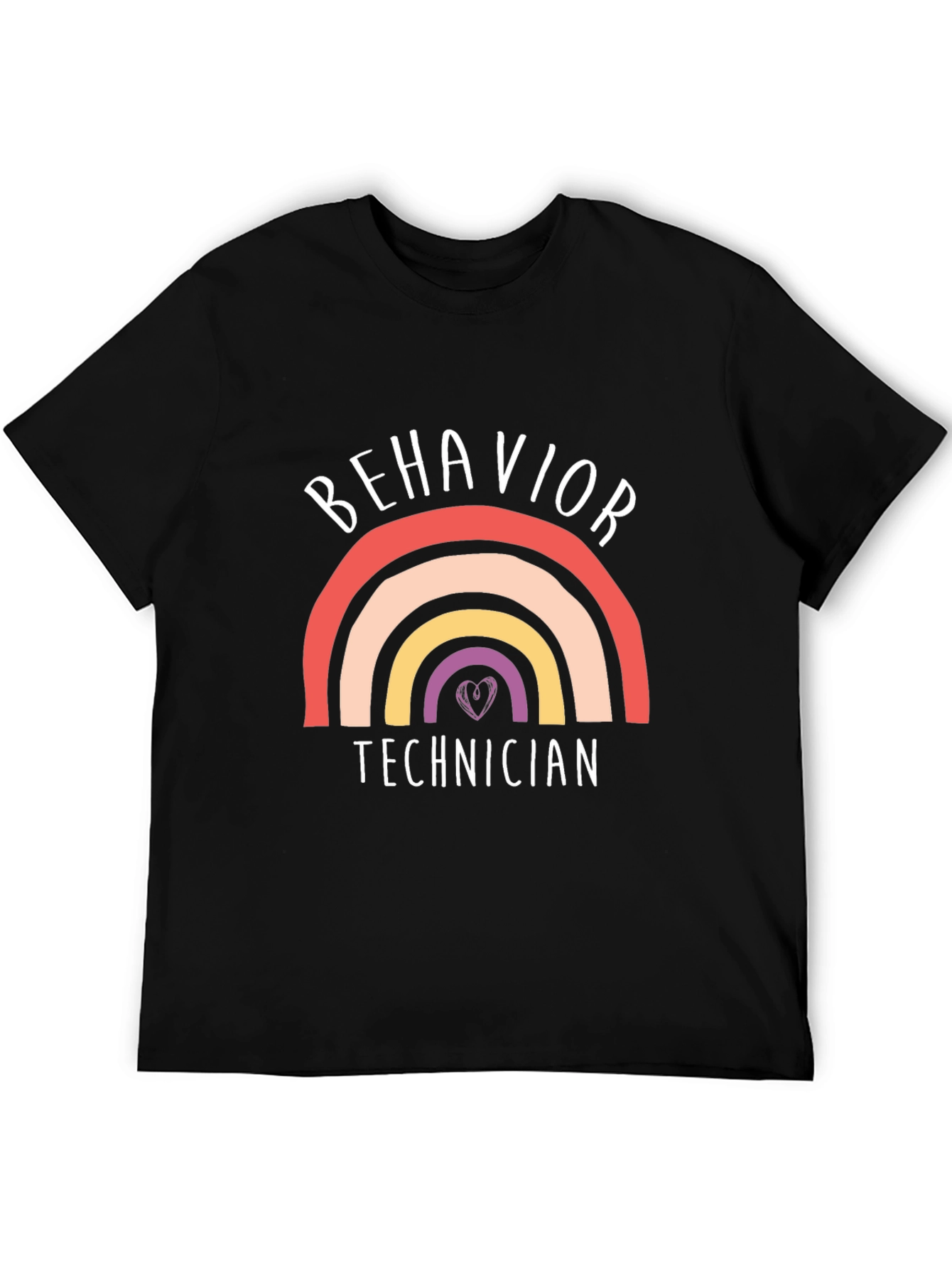 Behavior Technician Rainbow Graphic T-Shirt