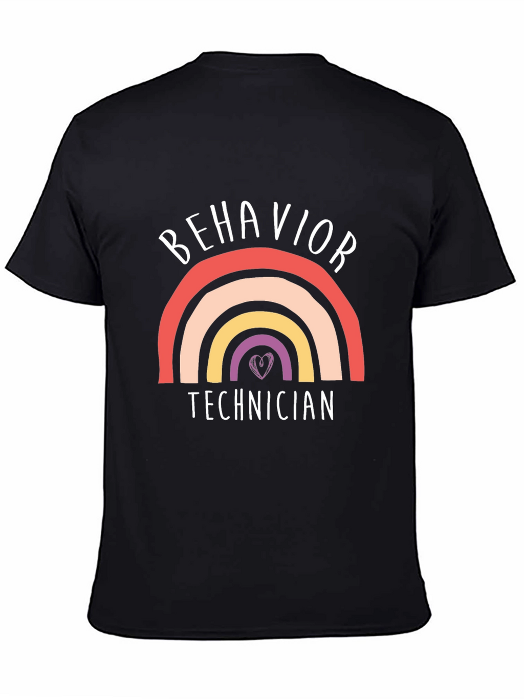 Behavior Technician Rainbow Graphic T-Shirt