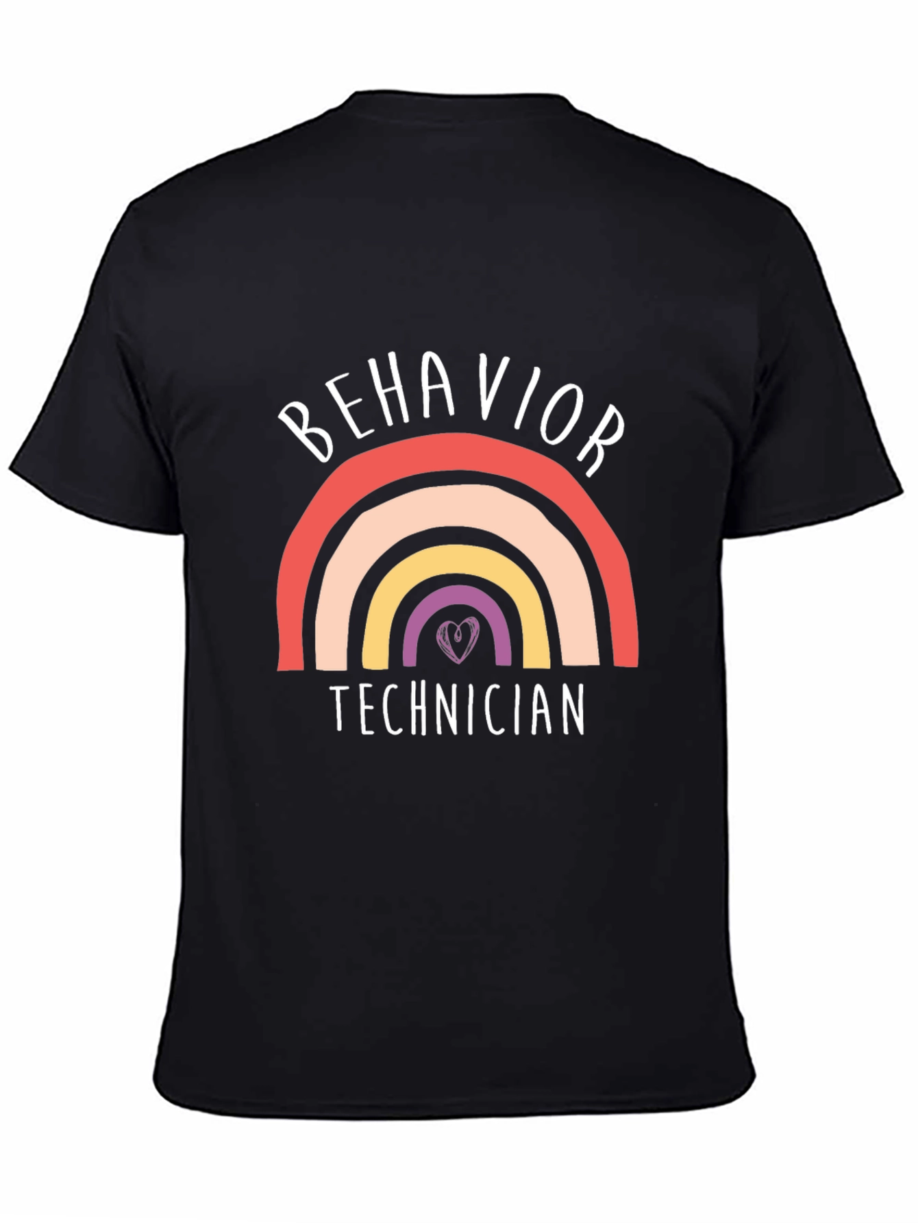 Behavior Technician Rainbow Graphic T-Shirt