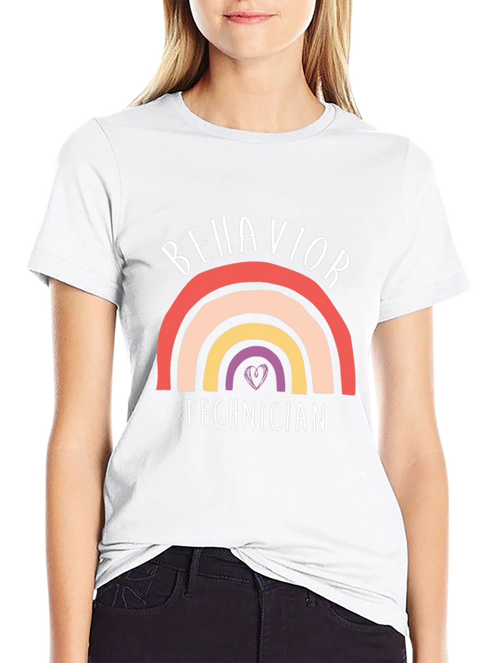 Behavior Technician Rainbow Graphic T-Shirt