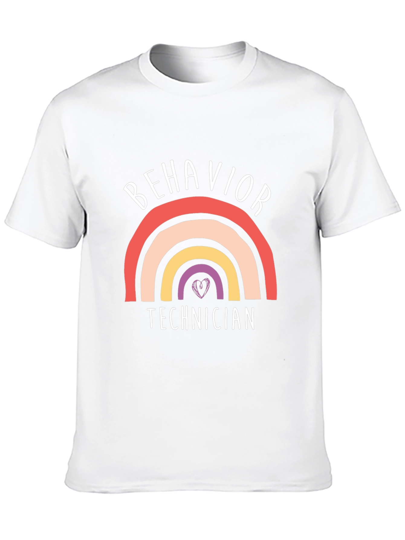Behavior Technician Rainbow Graphic T-Shirt