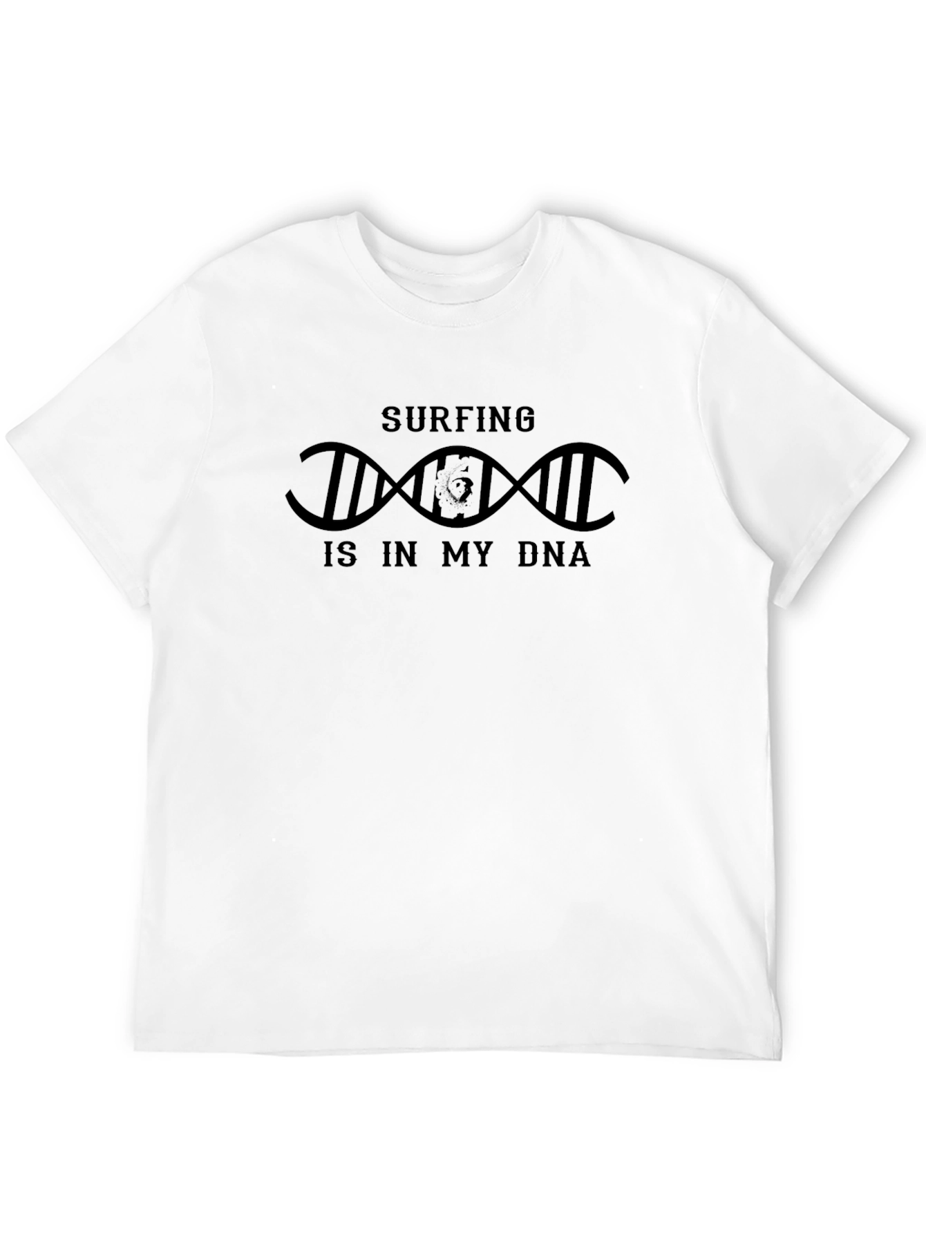 Surfing DNA Graphic Tee - Cool Surf Lifestyle Shirt