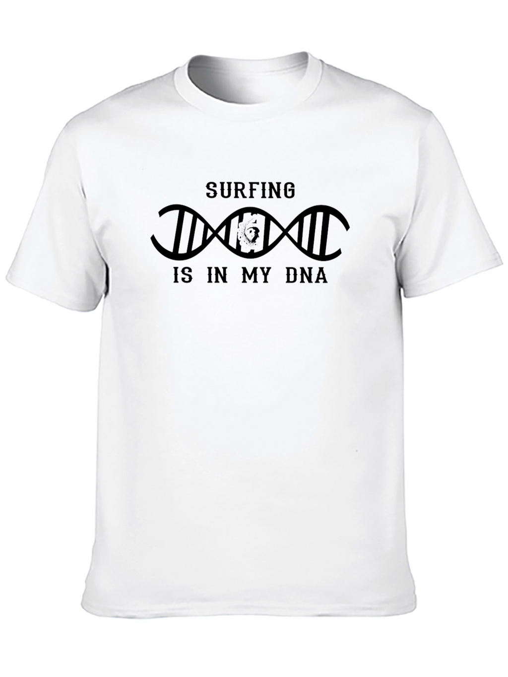 Surfing DNA Graphic Tee - Cool Surf Lifestyle Shirt