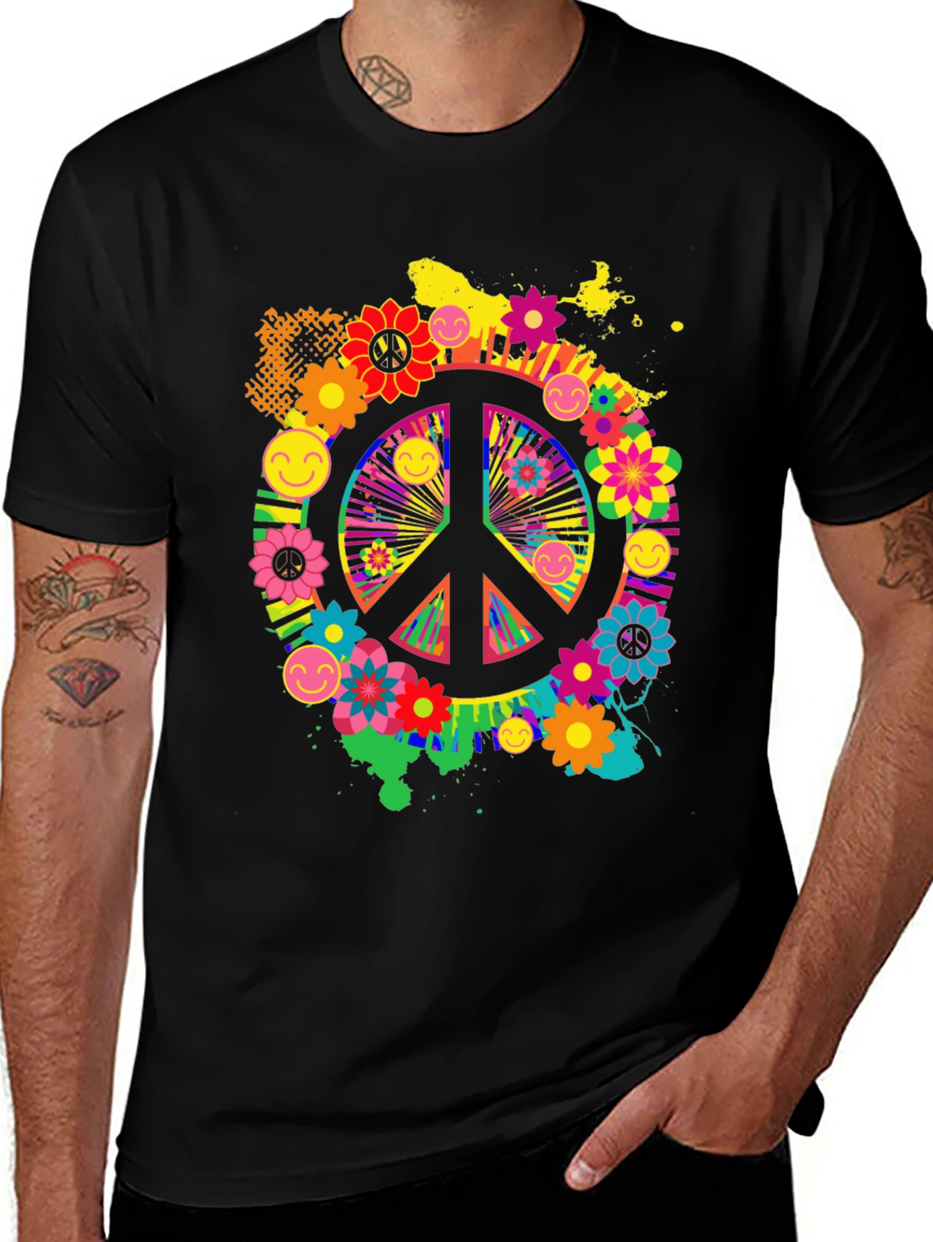 Groovy Peace Sign Graphic Tee