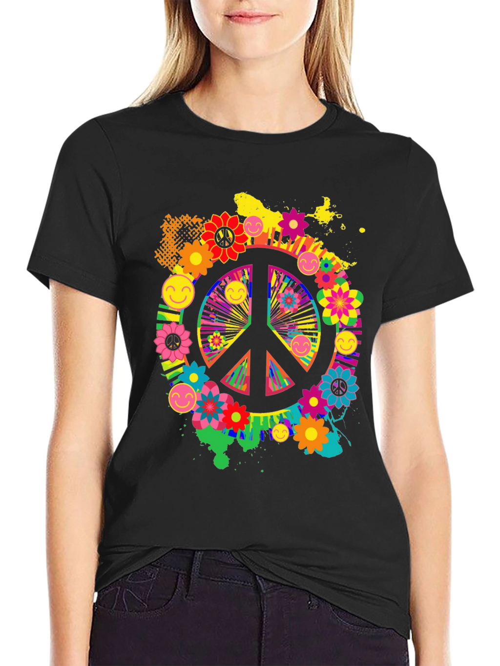 Groovy Peace Sign Graphic Tee