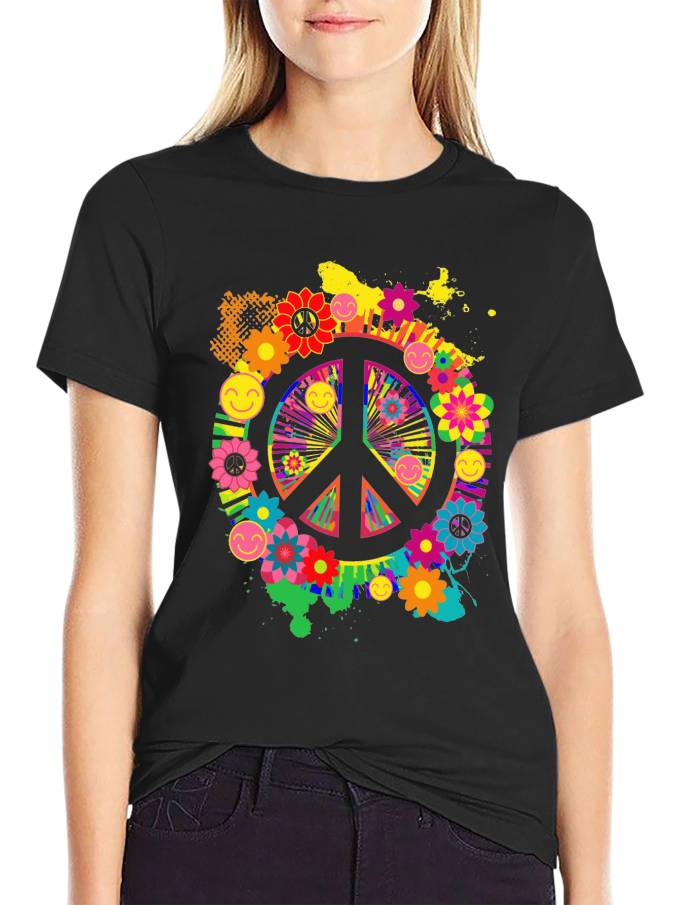 Groovy Peace Sign Graphic Tee