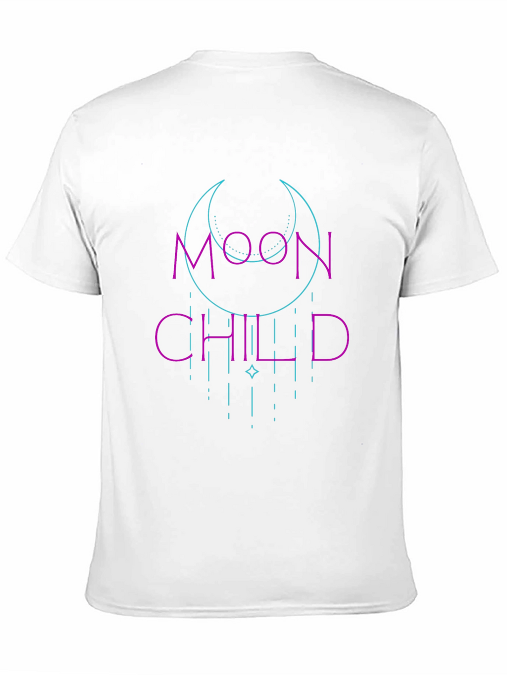 Moon Child Graphic Tee - Black Casual Shirt