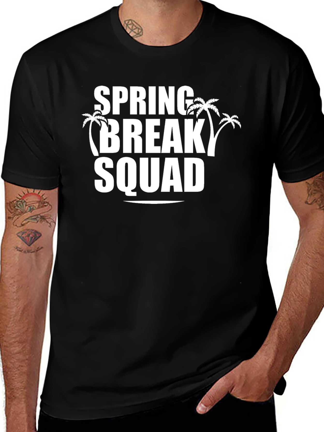 Spring Break Squad Black T-Shirt