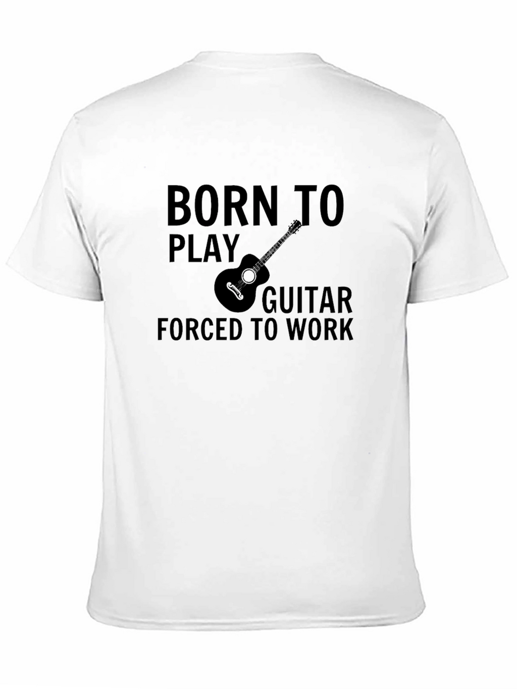 Born to Play Guitar Black Graphic Tee