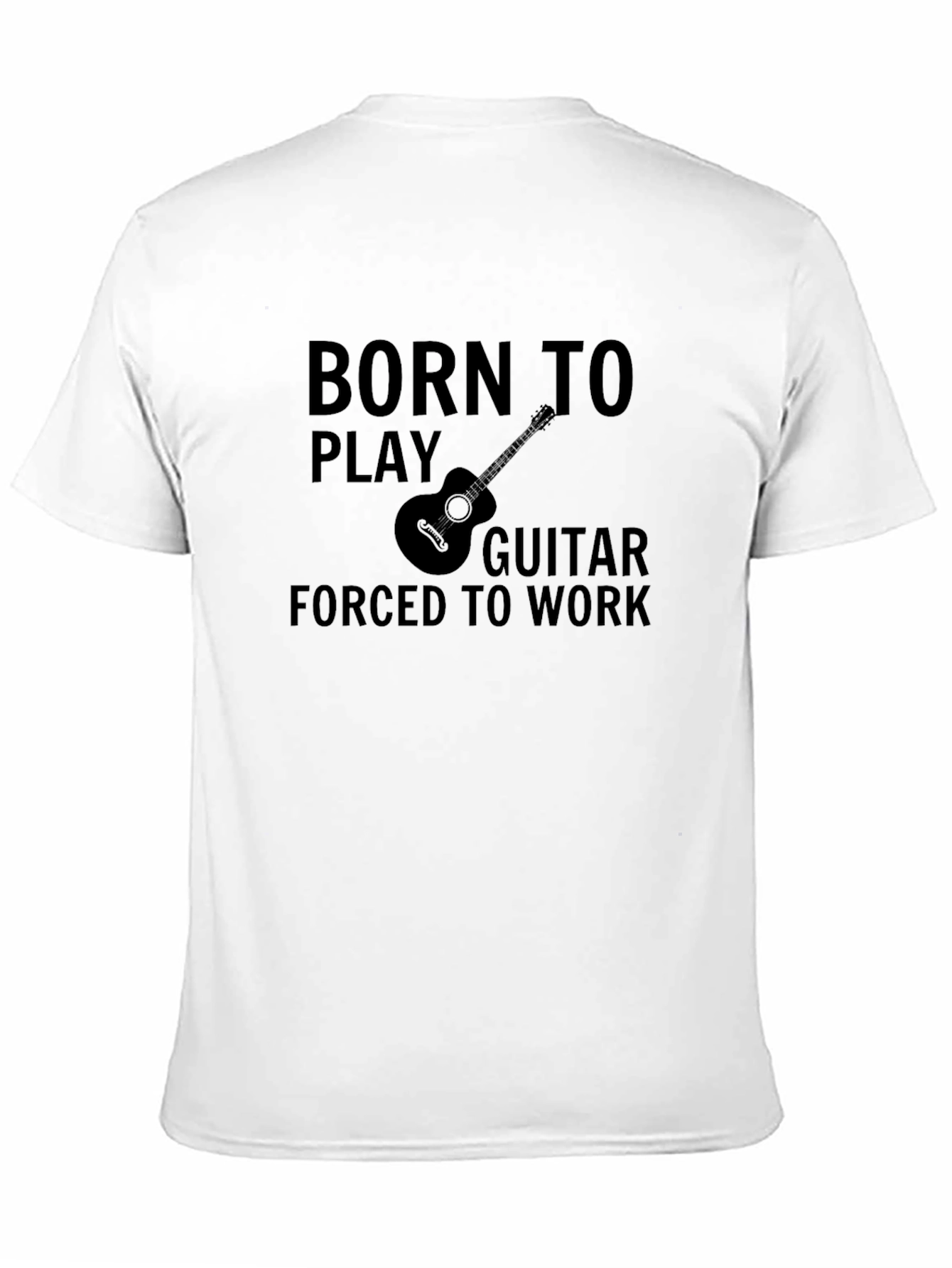 Born to Play Guitar Black Graphic Tee