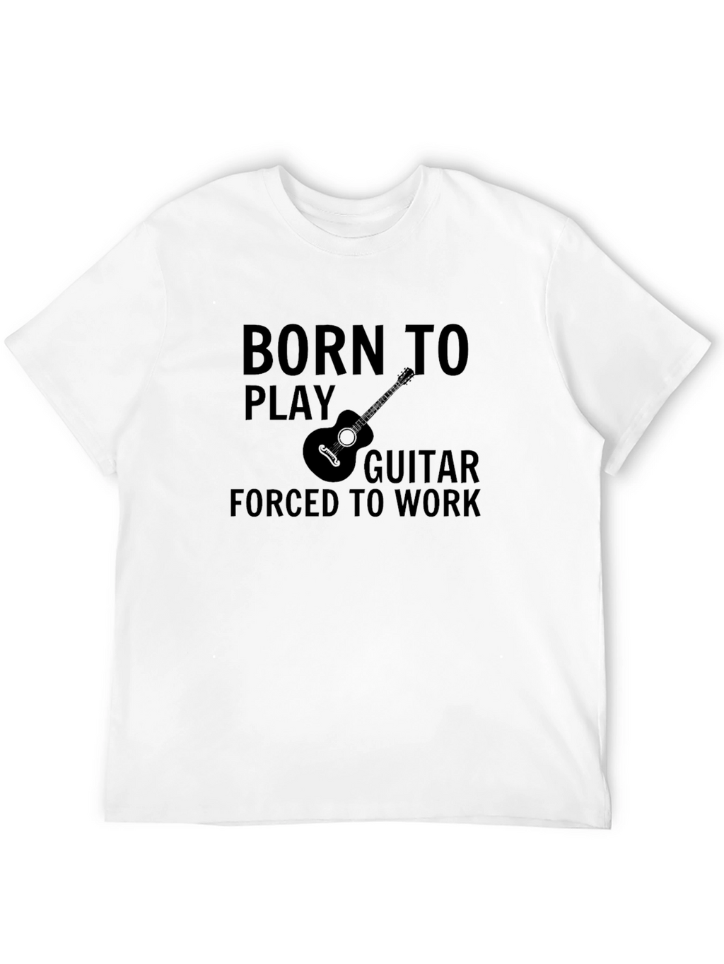 Born to Play Guitar Black Graphic Tee
