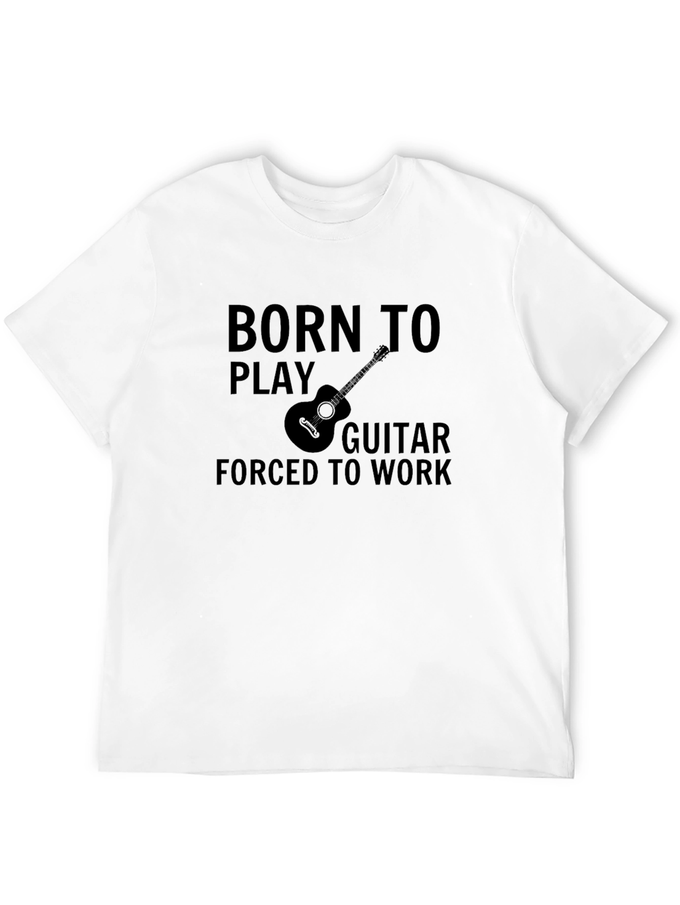 Born to Play Guitar Black Graphic Tee