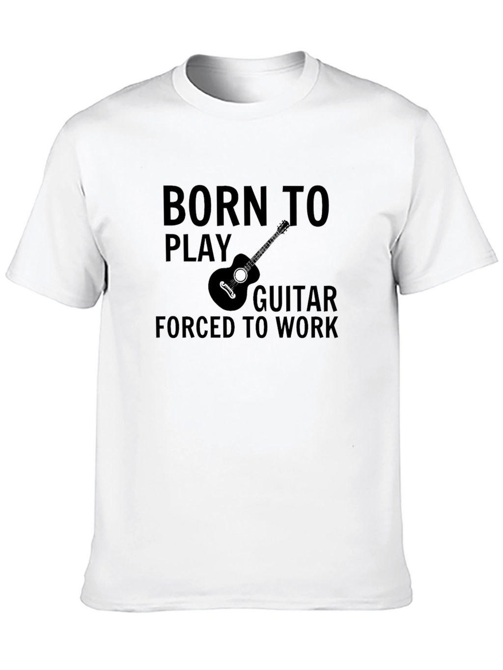Born to Play Guitar Black Graphic Tee