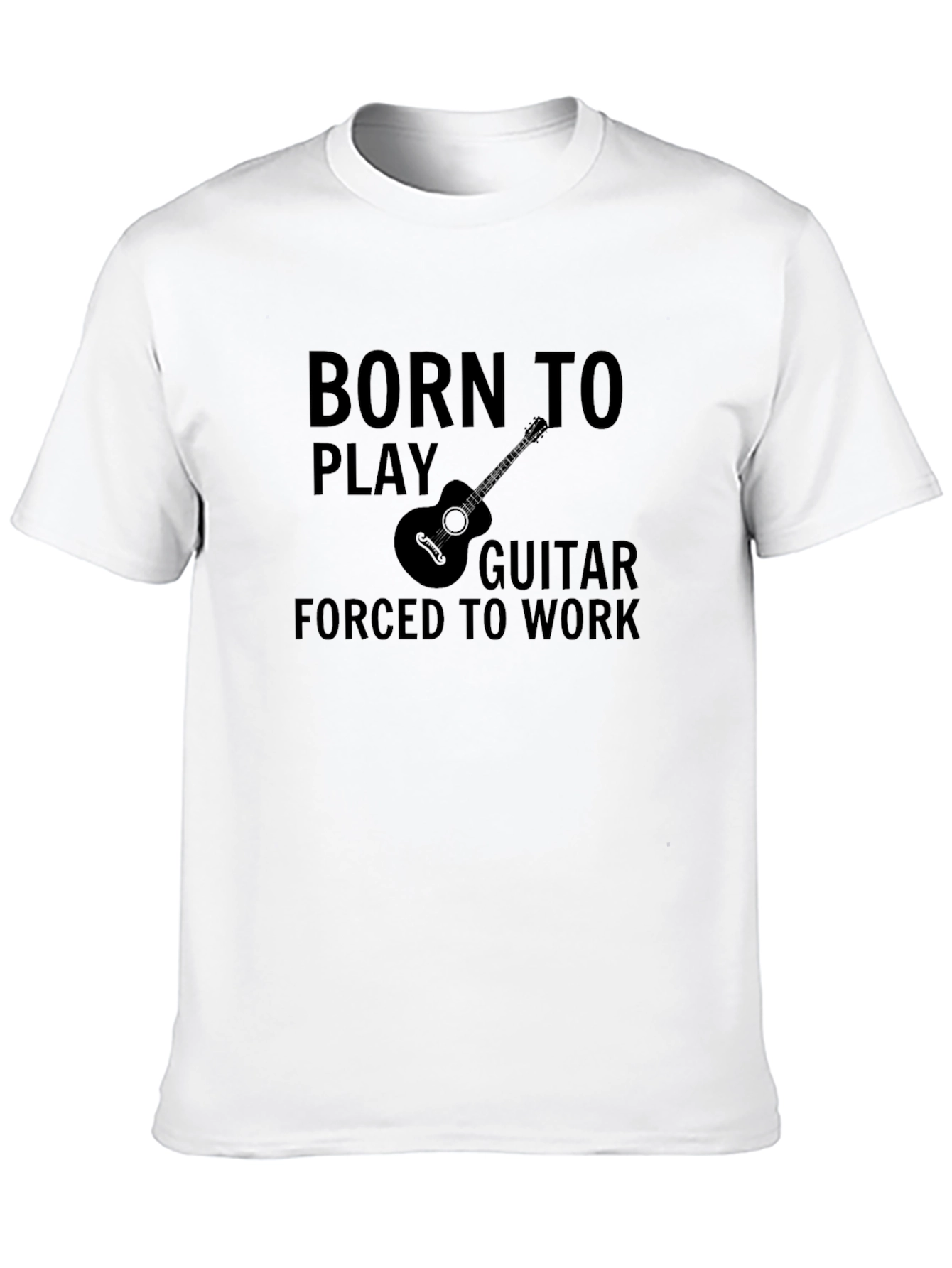 Born to Play Guitar Black Graphic Tee