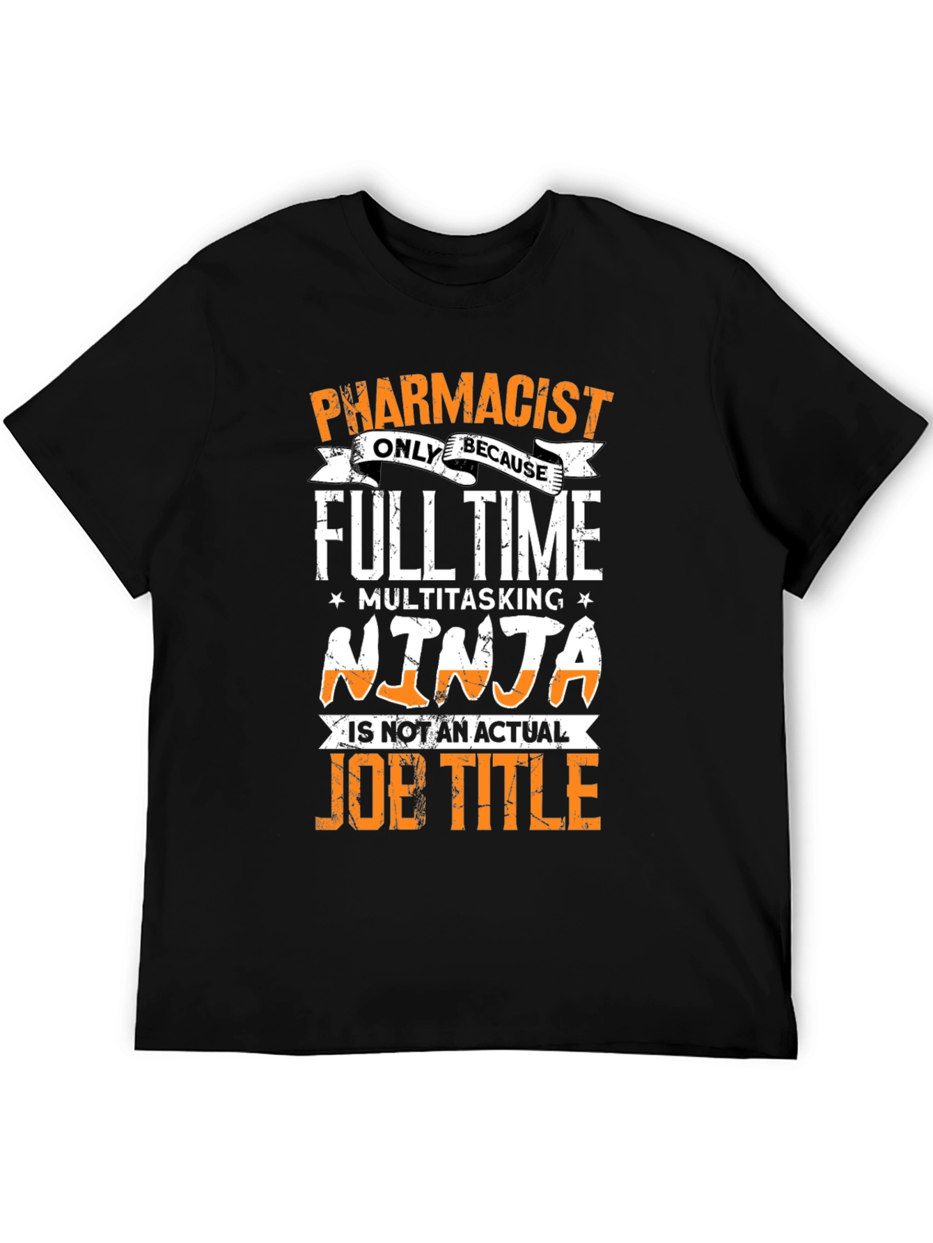 Pharmacist Ninja Job Title Graphic T-Shirt