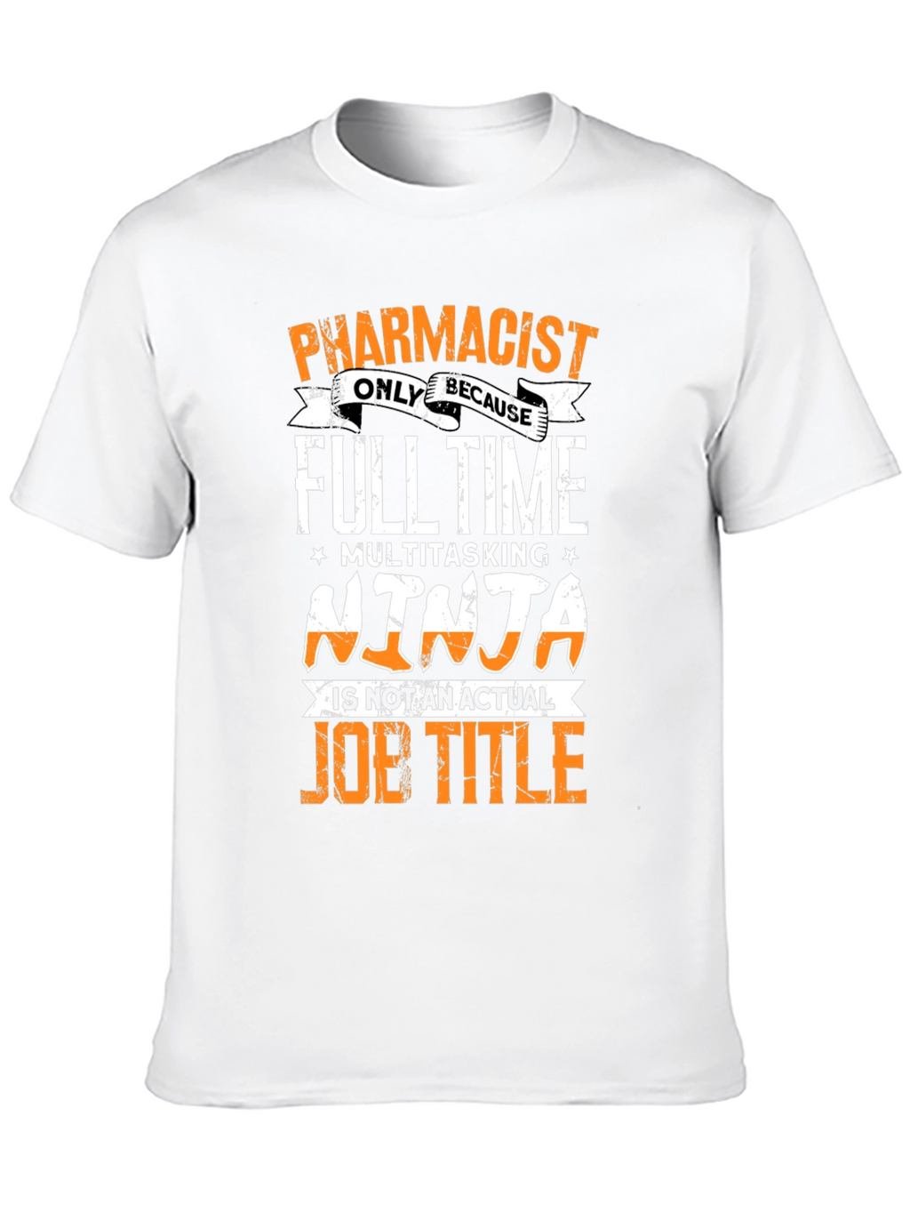 Pharmacist Ninja Job Title Graphic T-Shirt