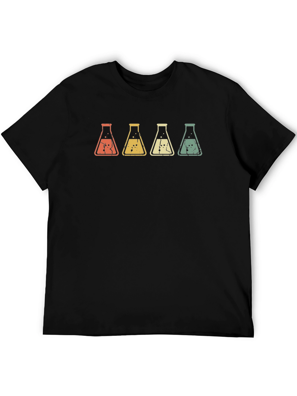 Retro Science Flask T-Shirt - Cool Chemistry Tee