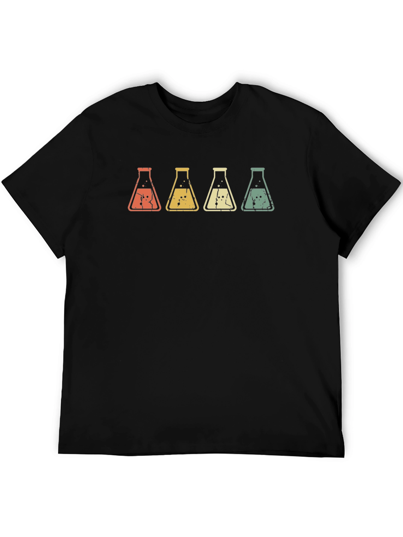 Retro Science Flask T-Shirt - Cool Chemistry Tee