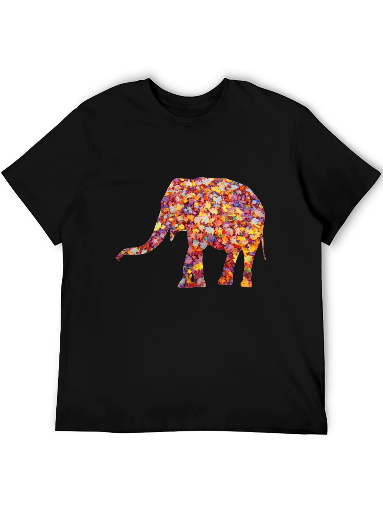 Leaf Elephant Graphic Tee - Unique Fall Design