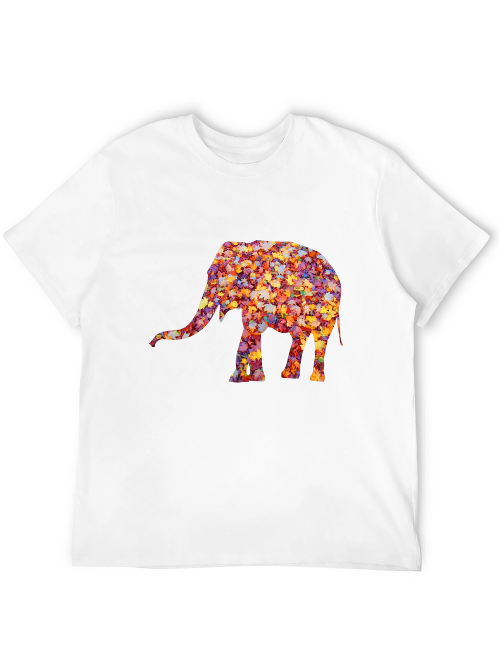 Leaf Elephant Graphic Tee - Unique Fall Design