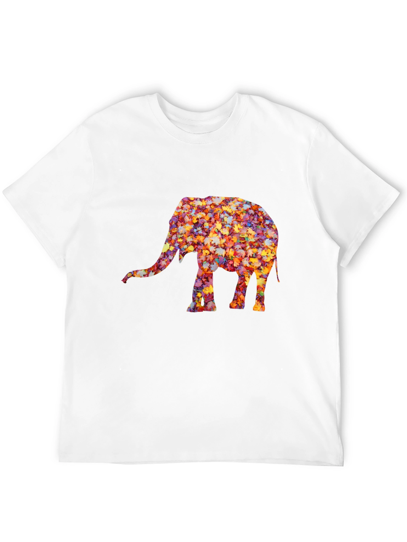 Leaf Elephant Graphic Tee - Unique Fall Design