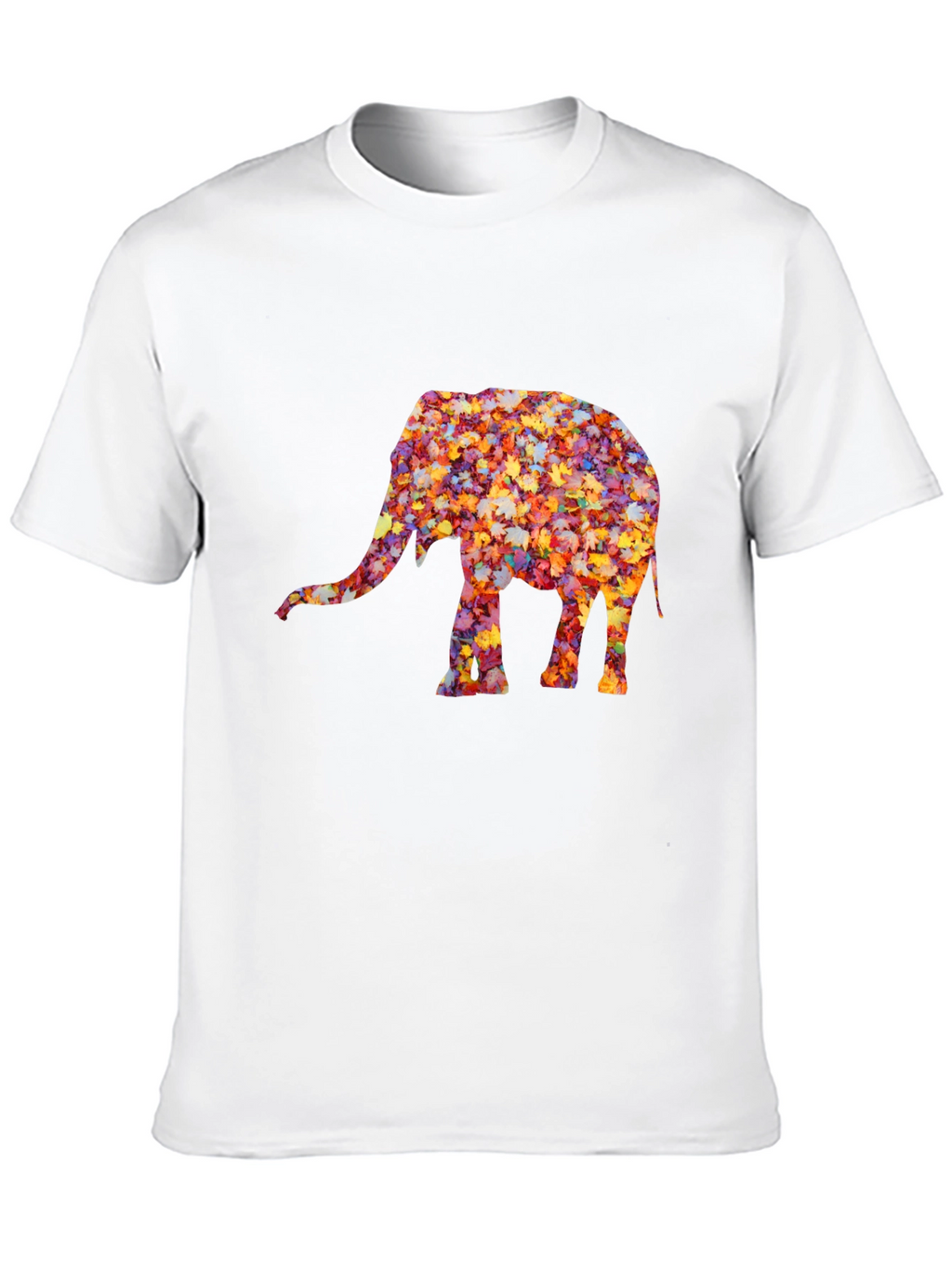 Leaf Elephant Graphic Tee - Unique Fall Design