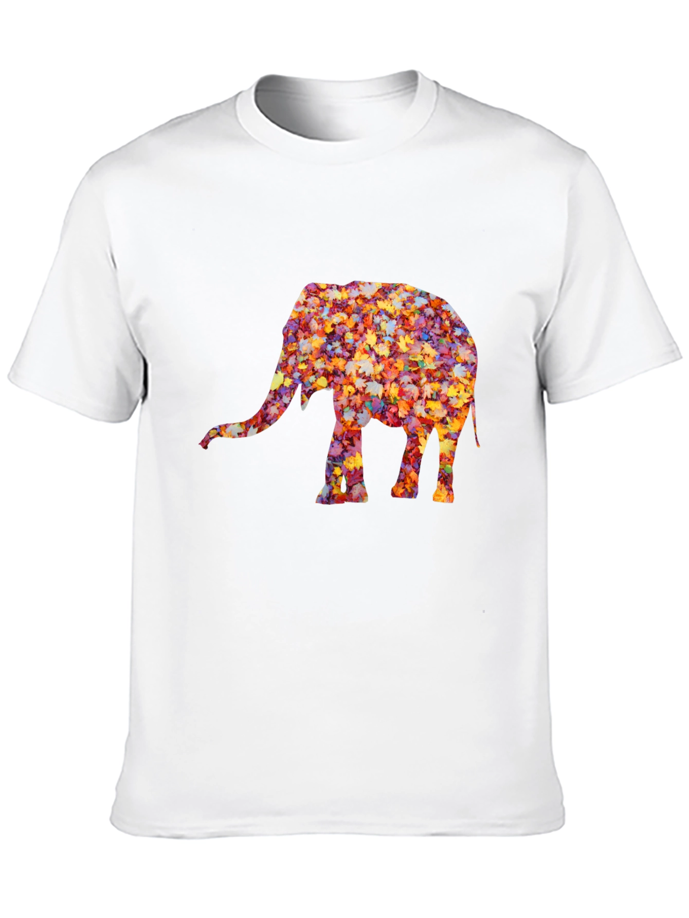 Leaf Elephant Graphic Tee - Unique Fall Design