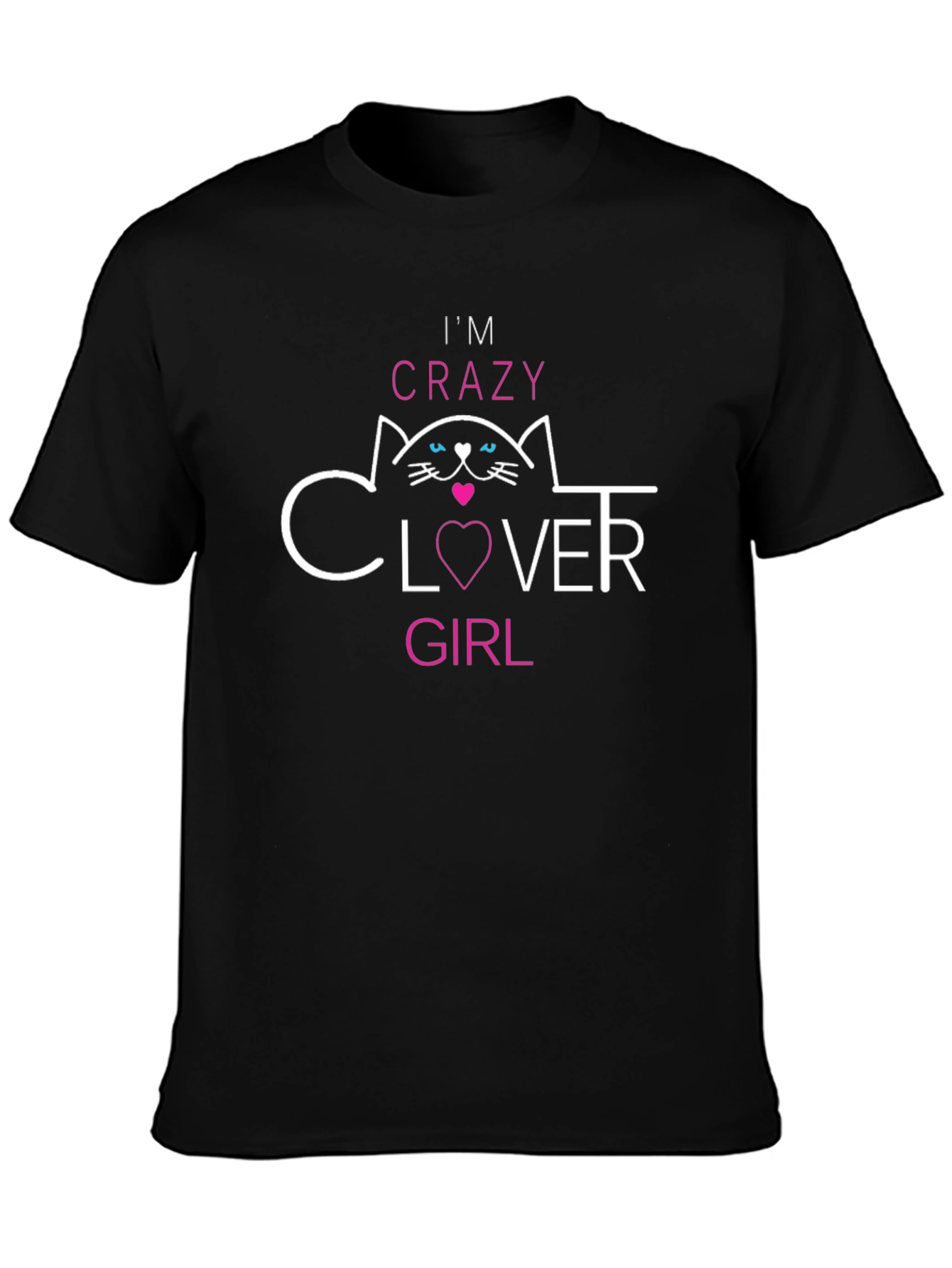 Crazy Clover Girl Cat T-Shirt