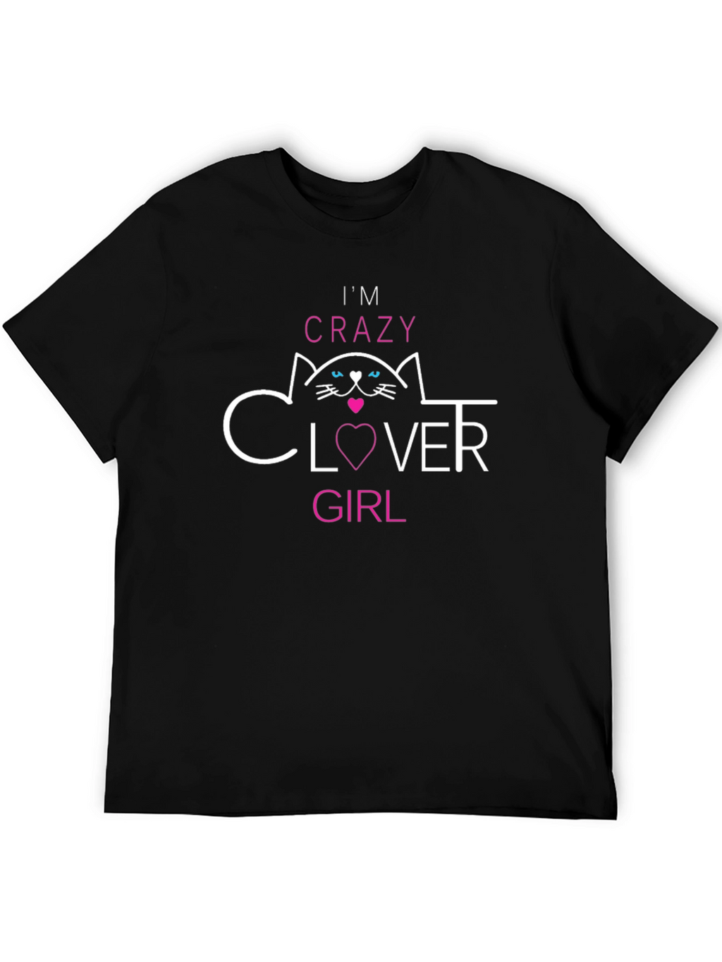 Crazy Clover Girl Cat T-Shirt