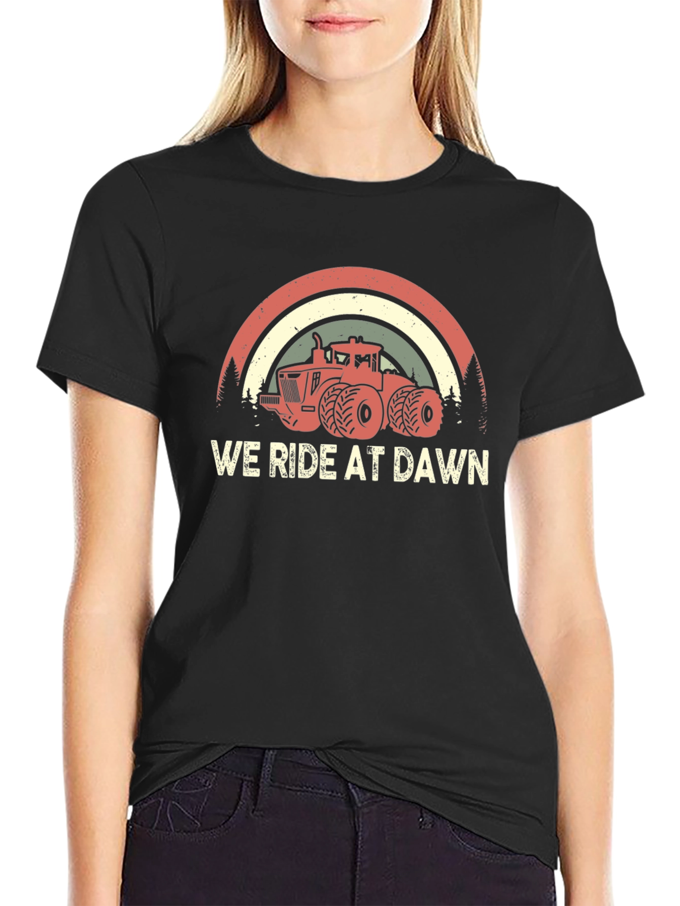 We Ride at Dawn Tractor Tee