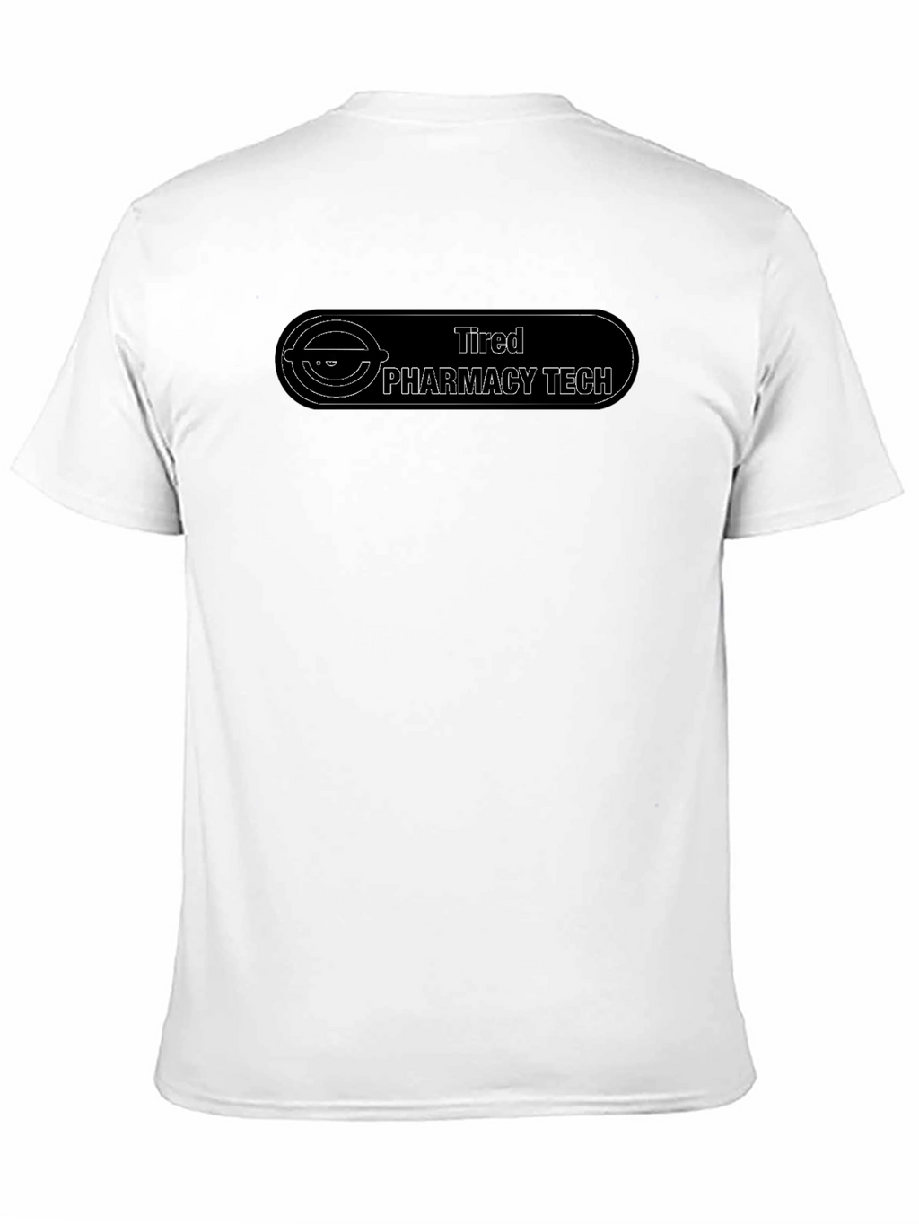 Tired Pharmacy Tech Black T-Shirt