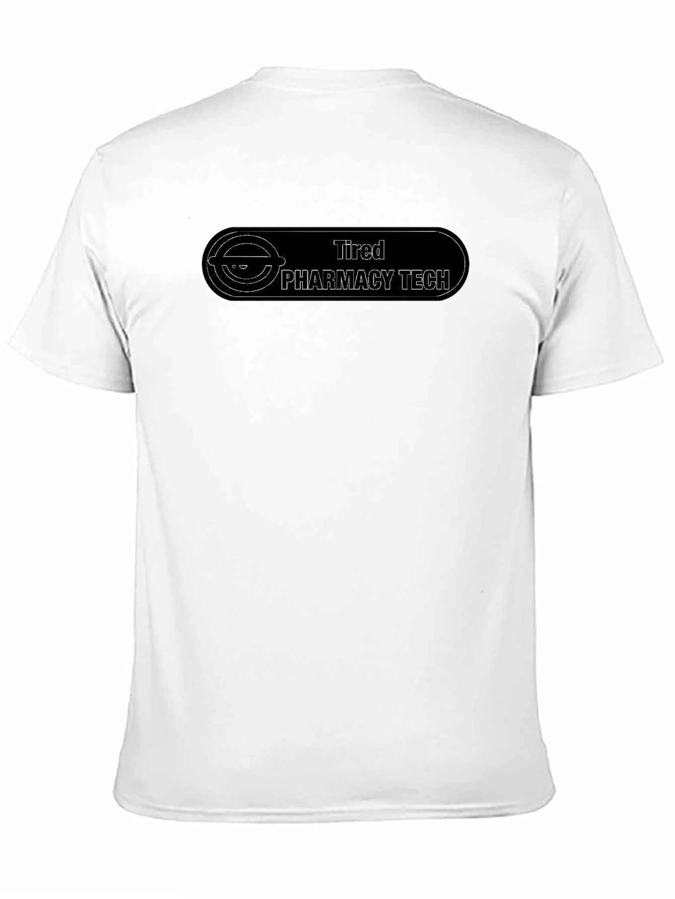 Tired Pharmacy Tech Black T-Shirt