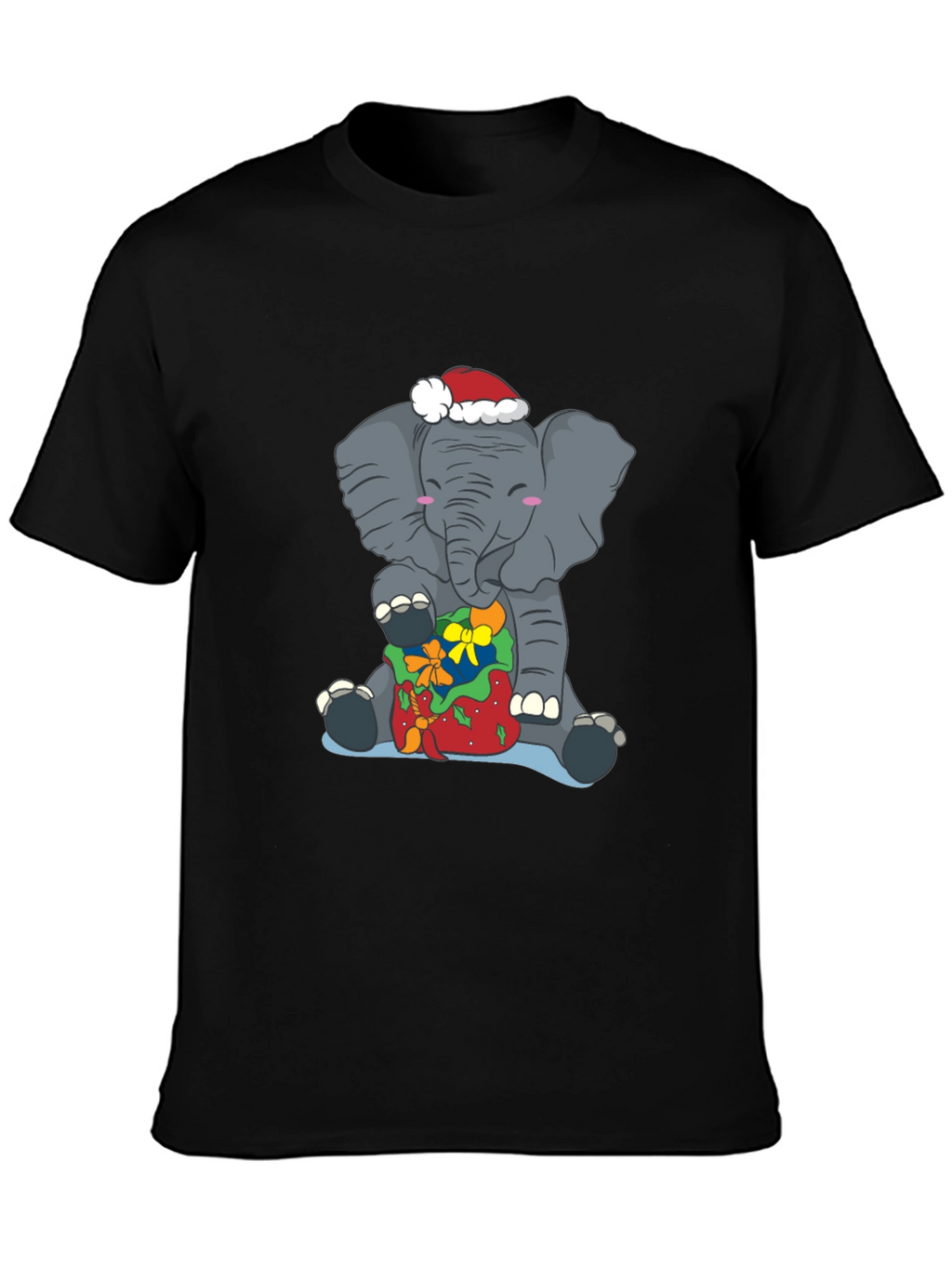 Elephant Christmas T-Shirt - Holiday Gift Tee