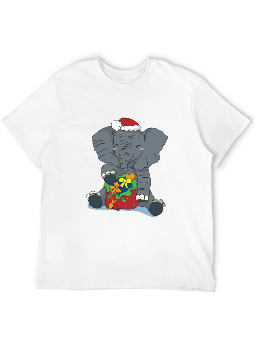 Elephant Christmas T-Shirt - Holiday Gift Tee