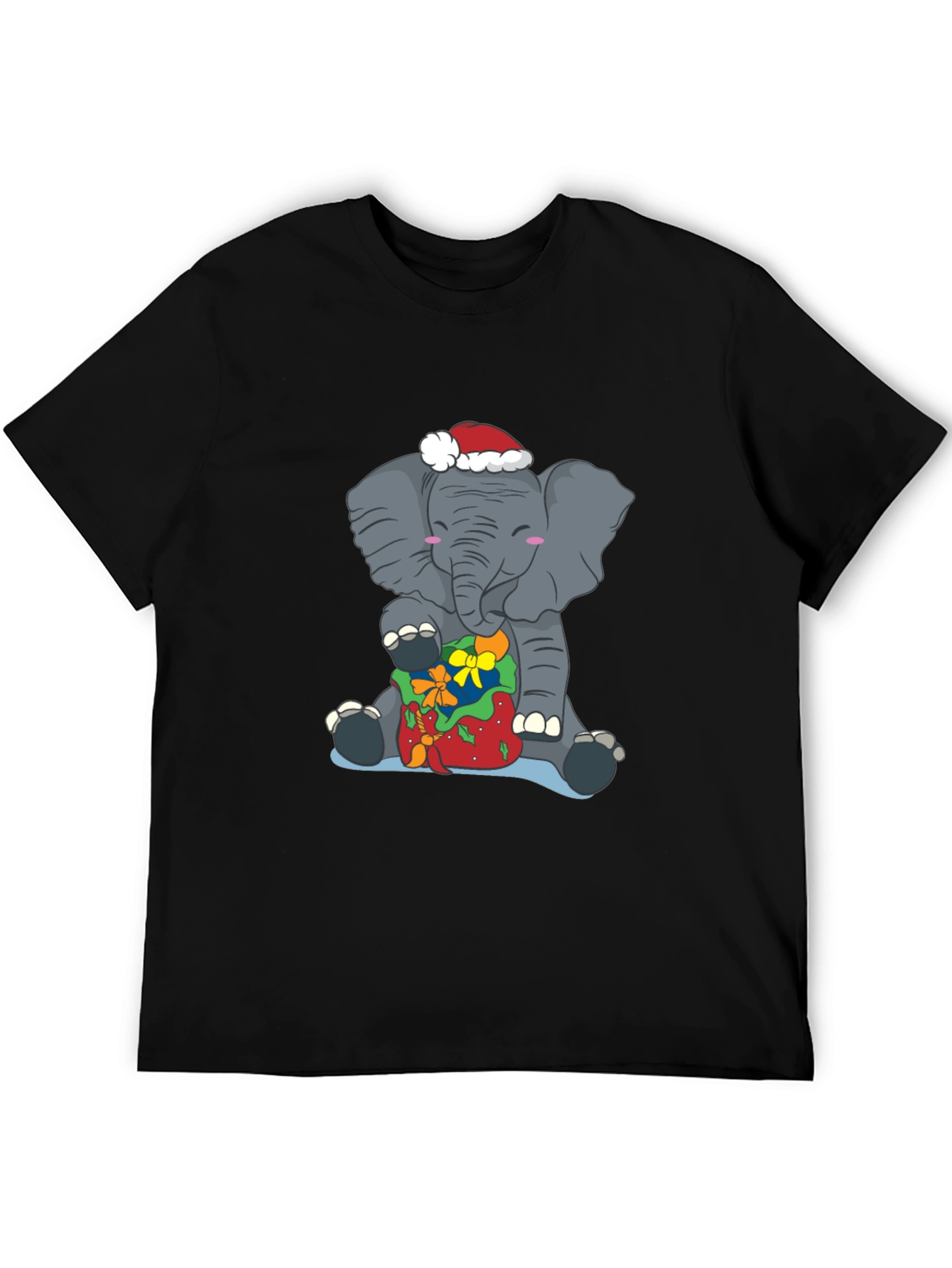 Elephant Christmas T-Shirt - Holiday Gift Tee