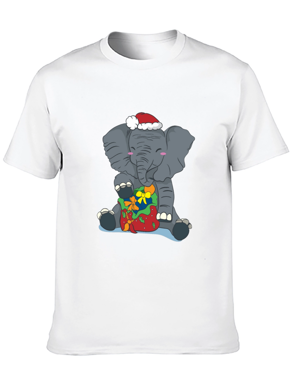 Elephant Christmas T-Shirt - Holiday Gift Tee