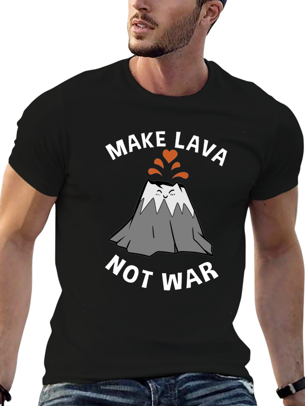 Make Lava Not War Graphic T-Shirt