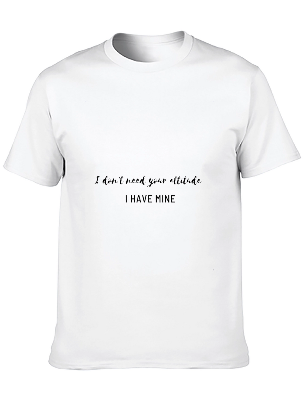 Attitude Graphic Tee - Sarcastic Black T-Shirt