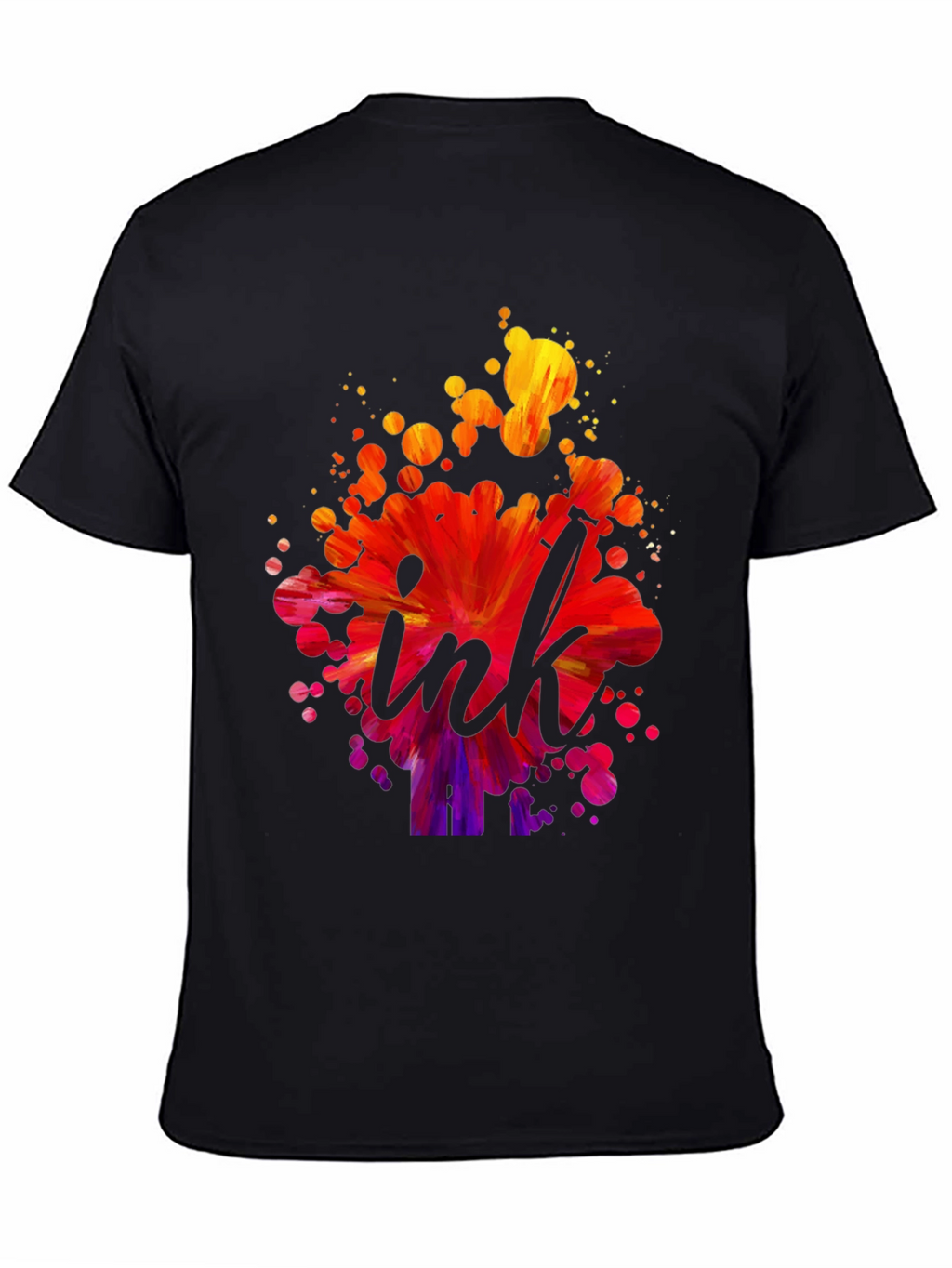 Ink Splash Graphic Tee - Artistic Design T-Shirt