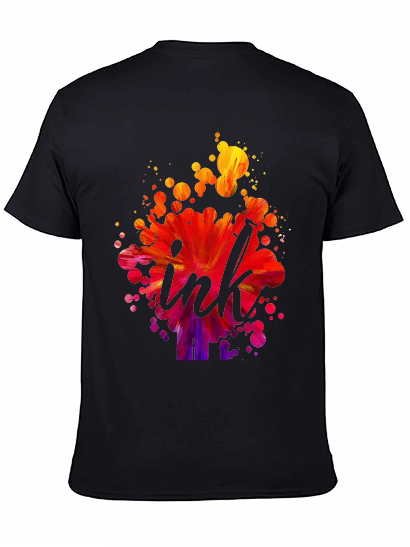 Ink Splash Graphic Tee - Artistic Design T-Shirt