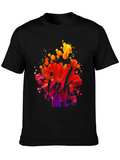 Ink Splash Graphic Tee - Artistic Design T-Shirt