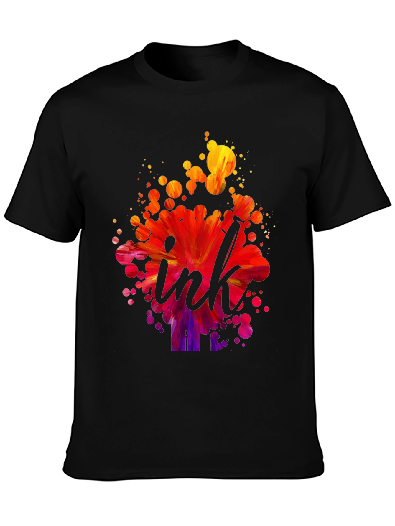 Ink Splash Graphic Tee - Artistic Design T-Shirt