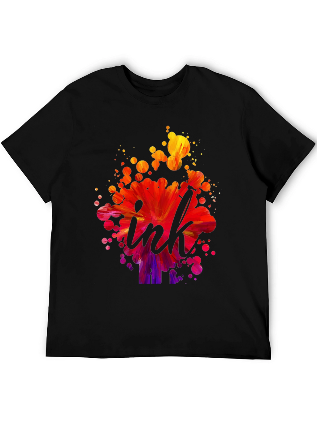 Ink Splash Graphic Tee - Artistic Design T-Shirt