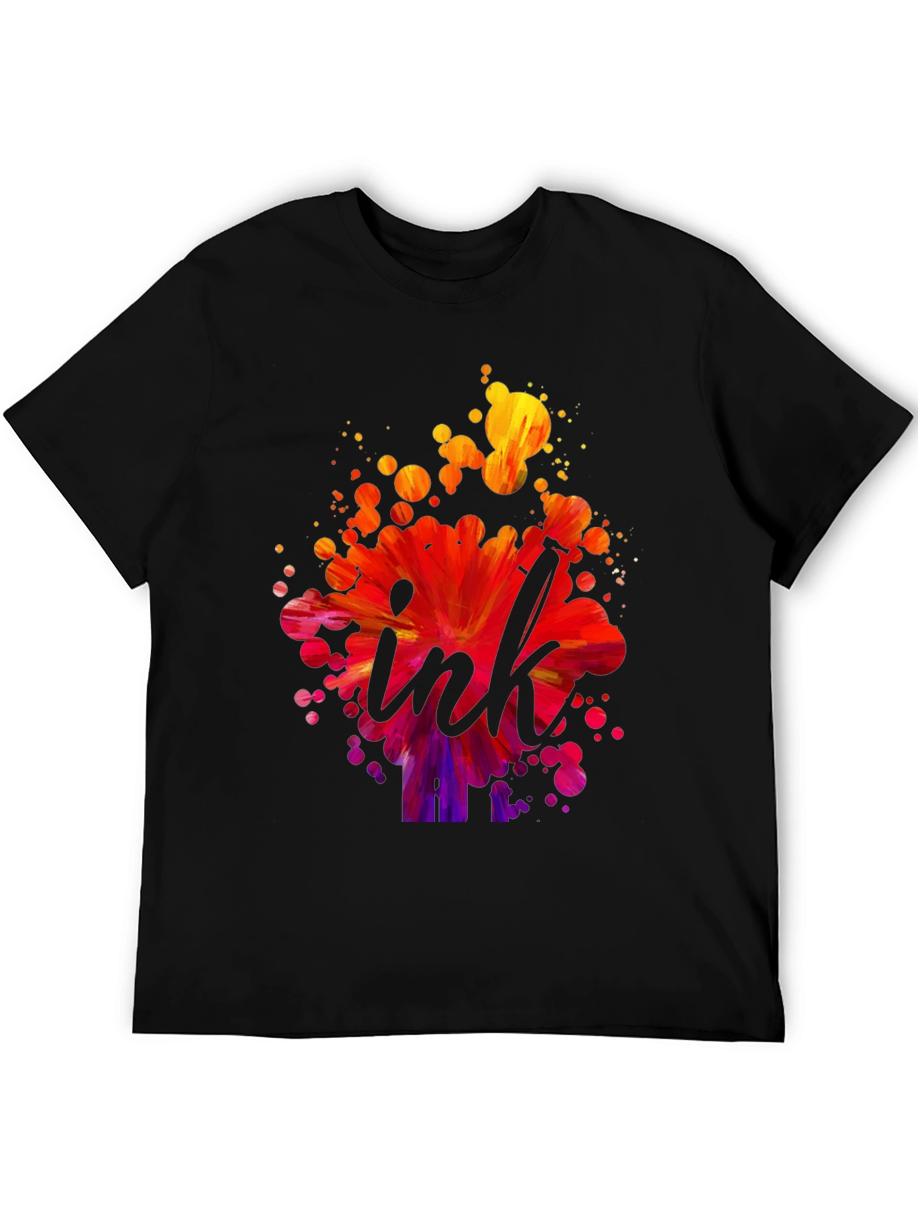 Ink Splash Graphic Tee - Artistic Design T-Shirt