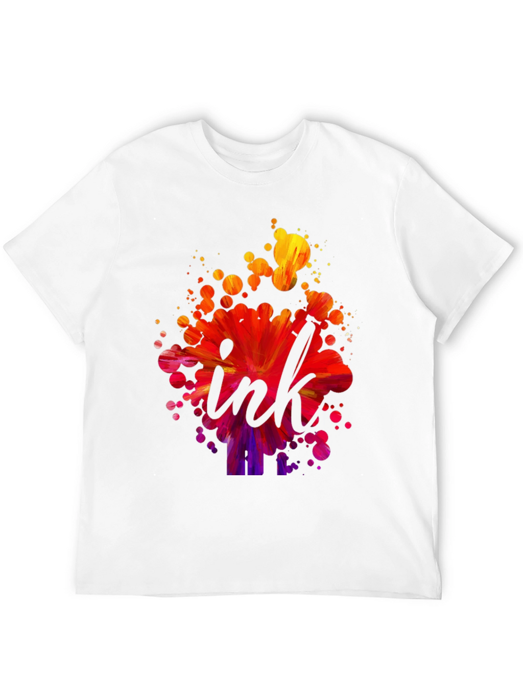 Ink Splash Graphic Tee - Artistic Design T-Shirt
