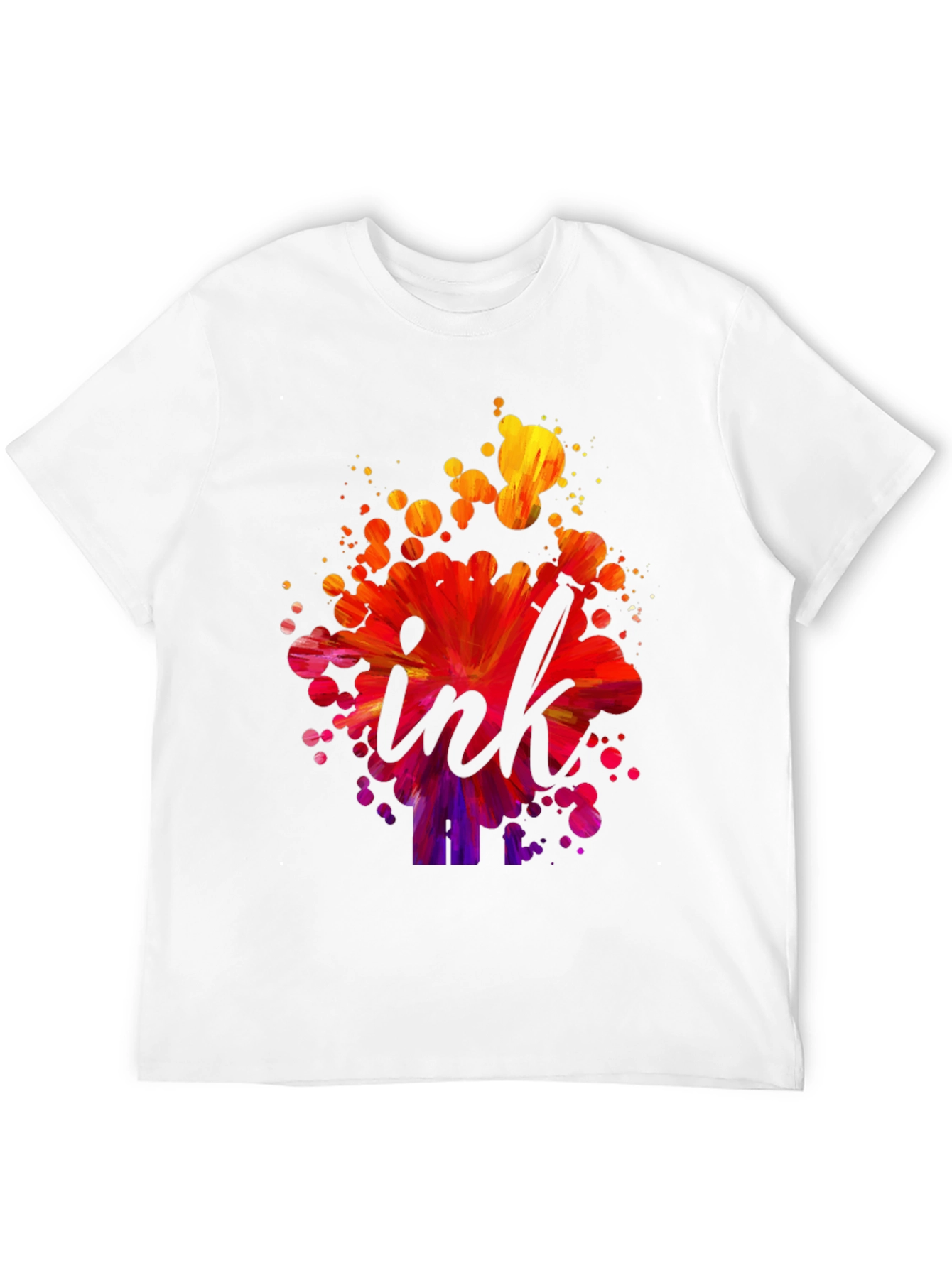 Ink Splash Graphic Tee - Artistic Design T-Shirt