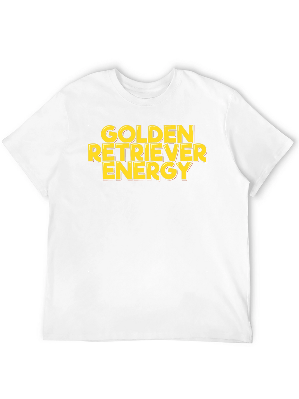 Golden Retriever Energy Black T-Shirt